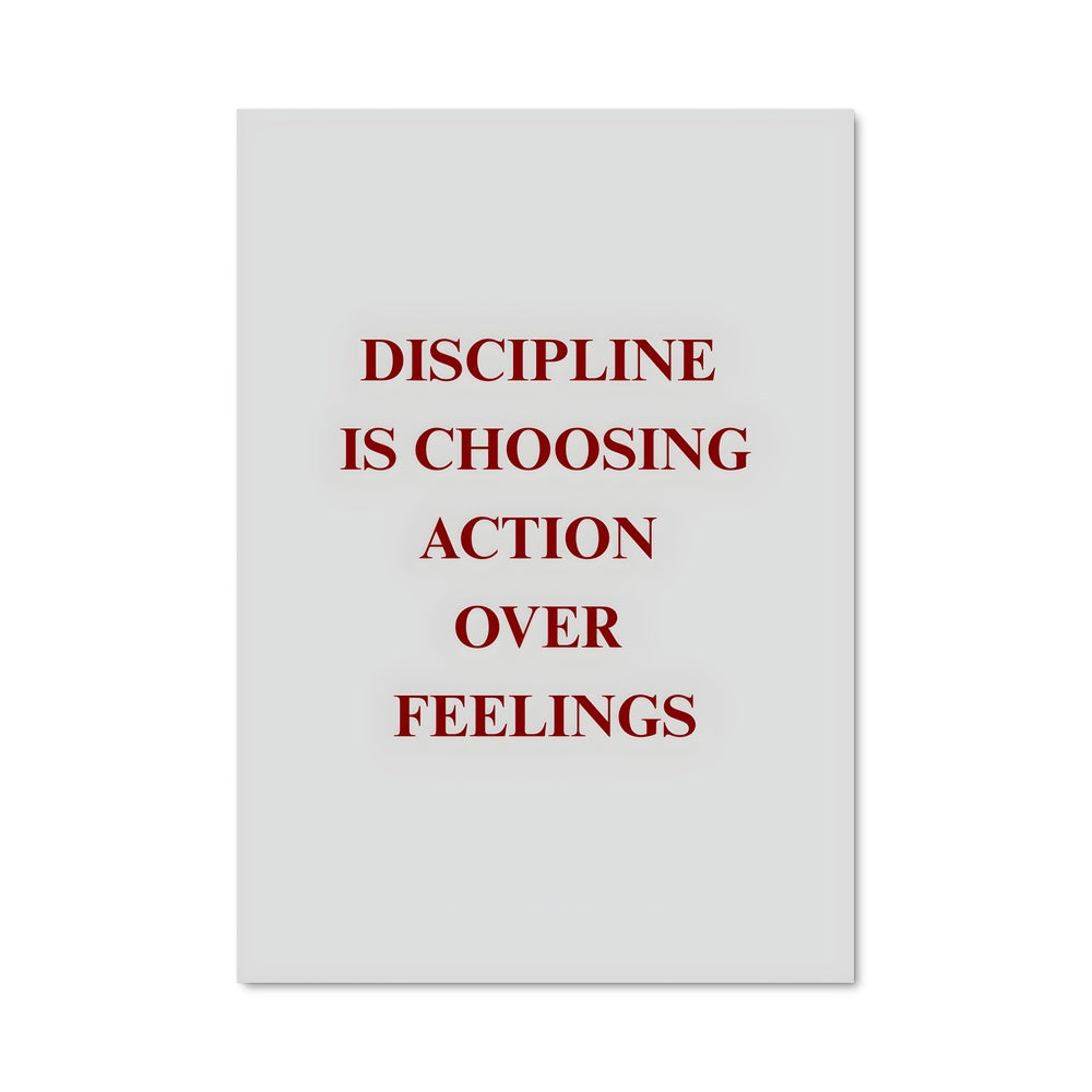 Poster Action et Discipline