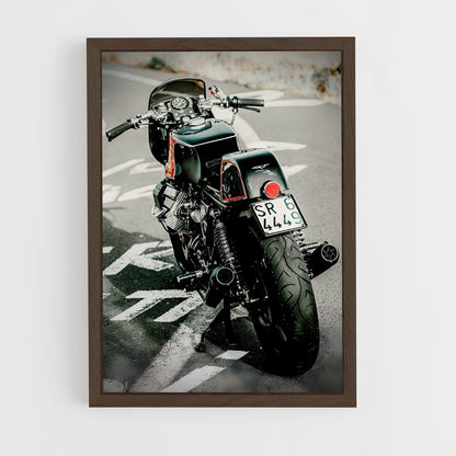 ap-moto guzzi-8 cadre Bois foncé