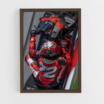 ap-motogp world championship-3 cadre Bois foncé