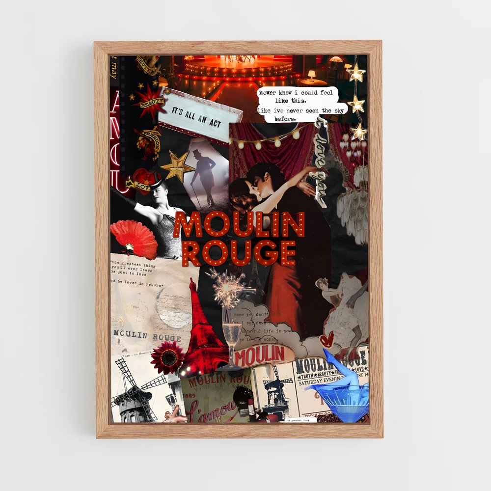 ap-moulin rouge-1 cadre Bois clair