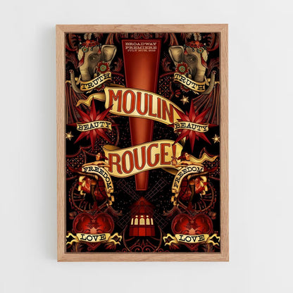 ap-moulin rouge-2 cadre Bois clair