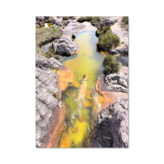 Poster Cascade Dorée