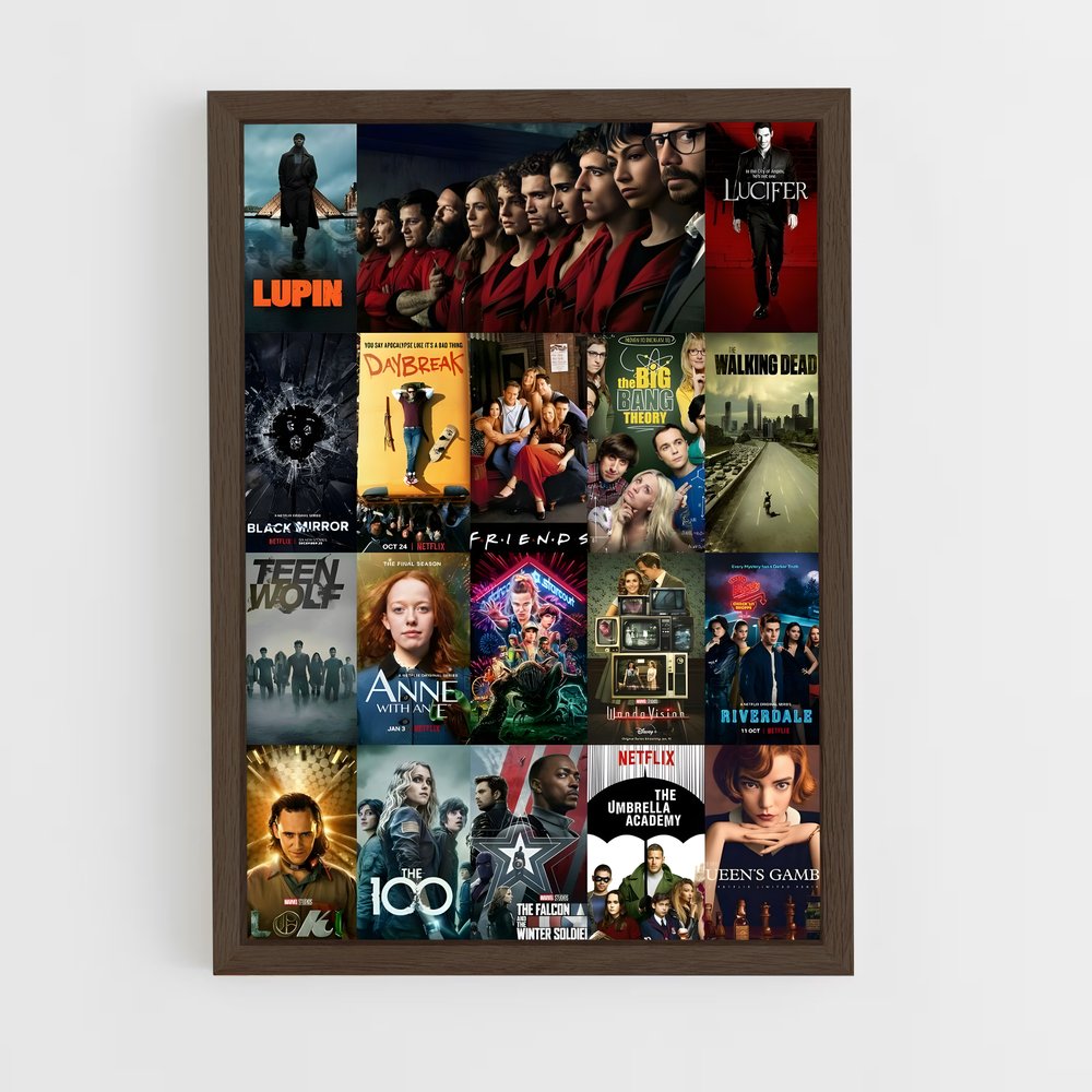 ap-movie genres-1 cadre Bois foncé