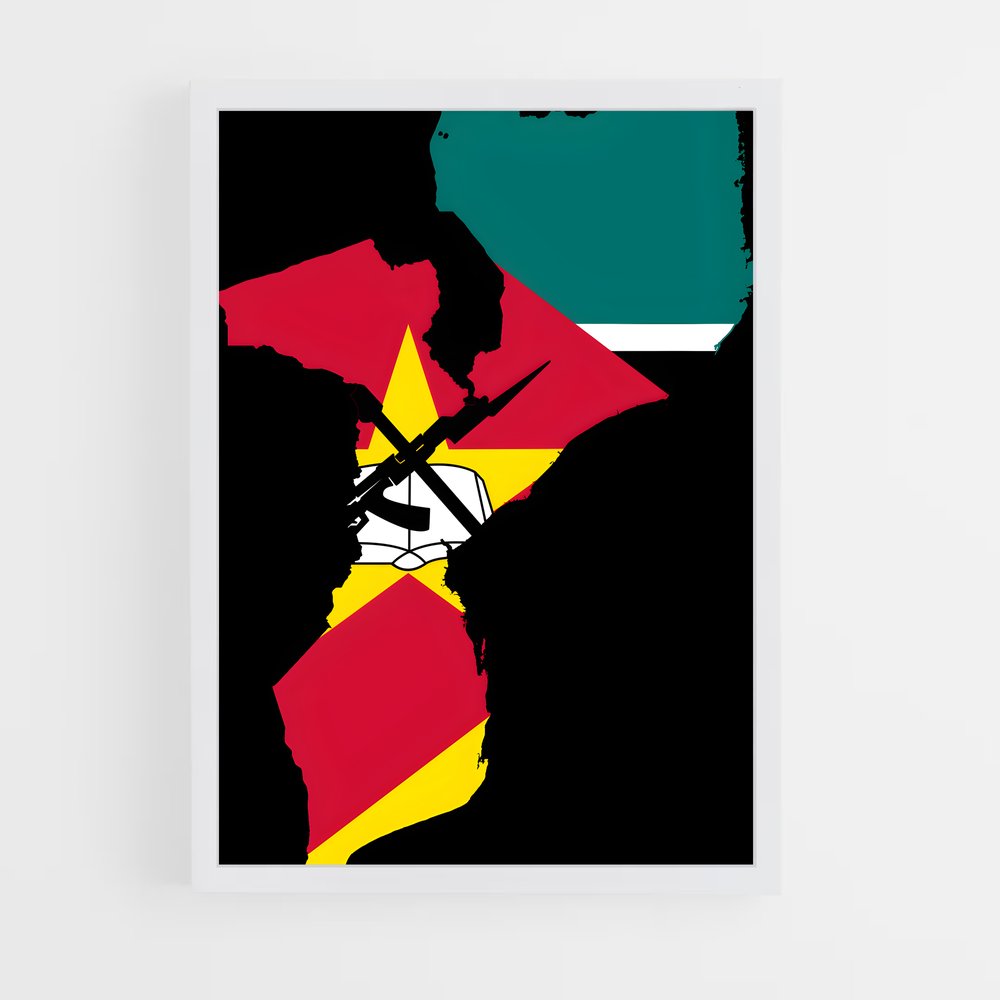 ap-mozambique flag-1 cadre Blanc