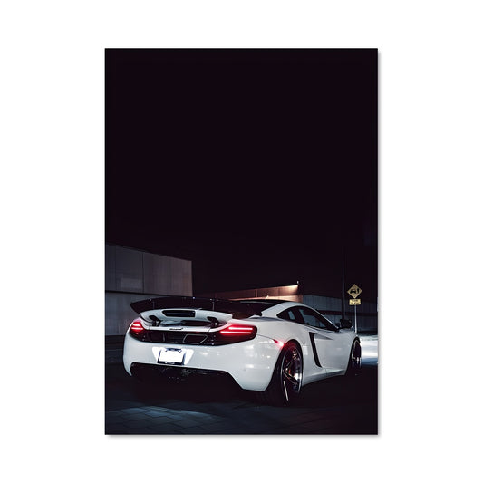 Poster Nocturne Automobile