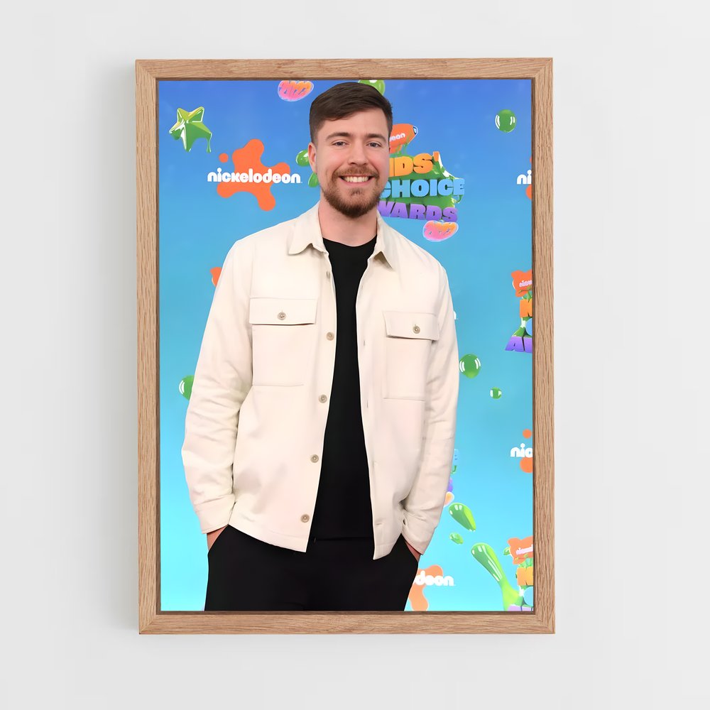 ap-mrbeast-10 cadre Bois clair