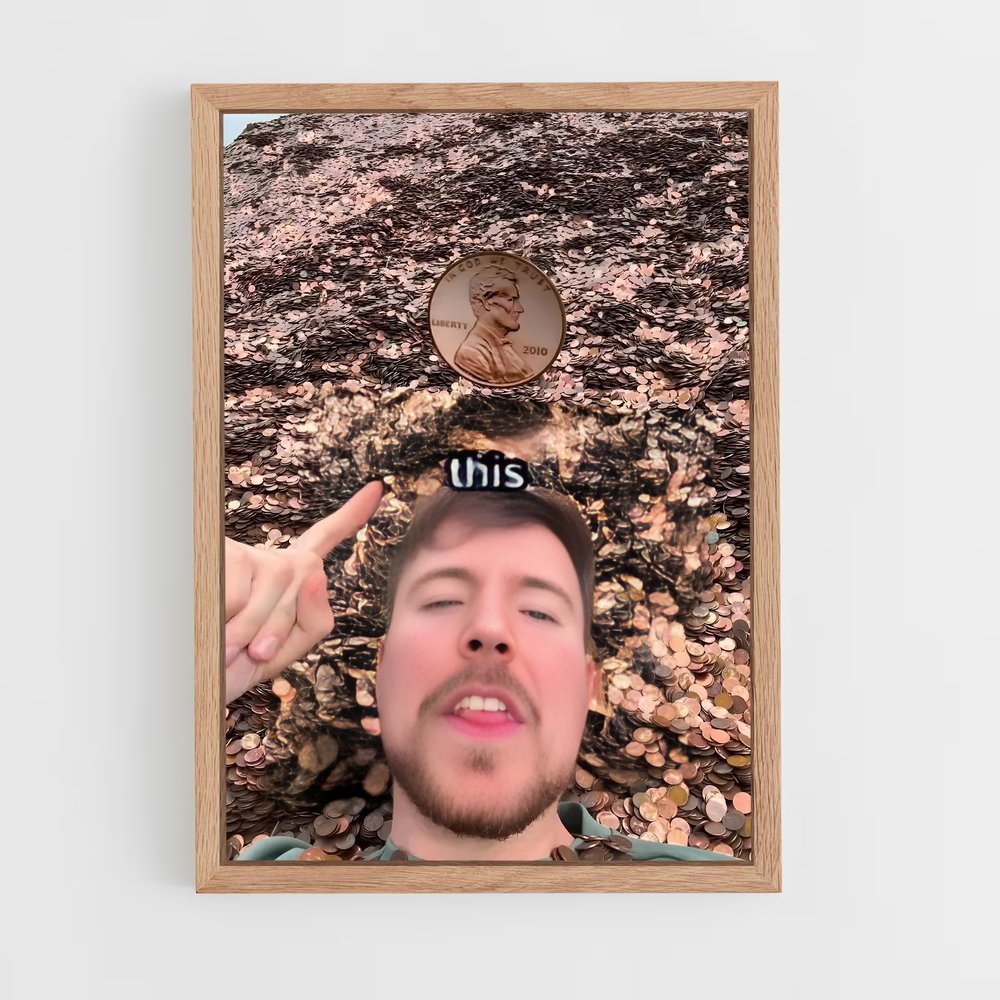 ap-mrbeast-5 cadre Bois clair