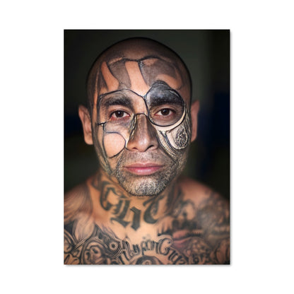 Poster Visage Marqué