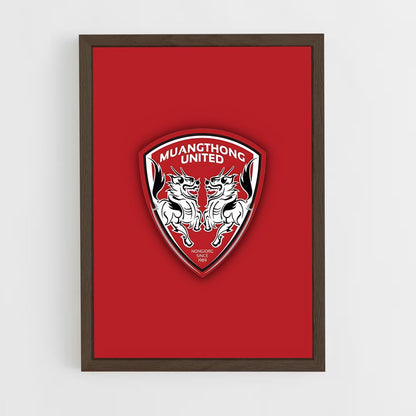 ap-muangthong united fc-1 cadre Bois foncé