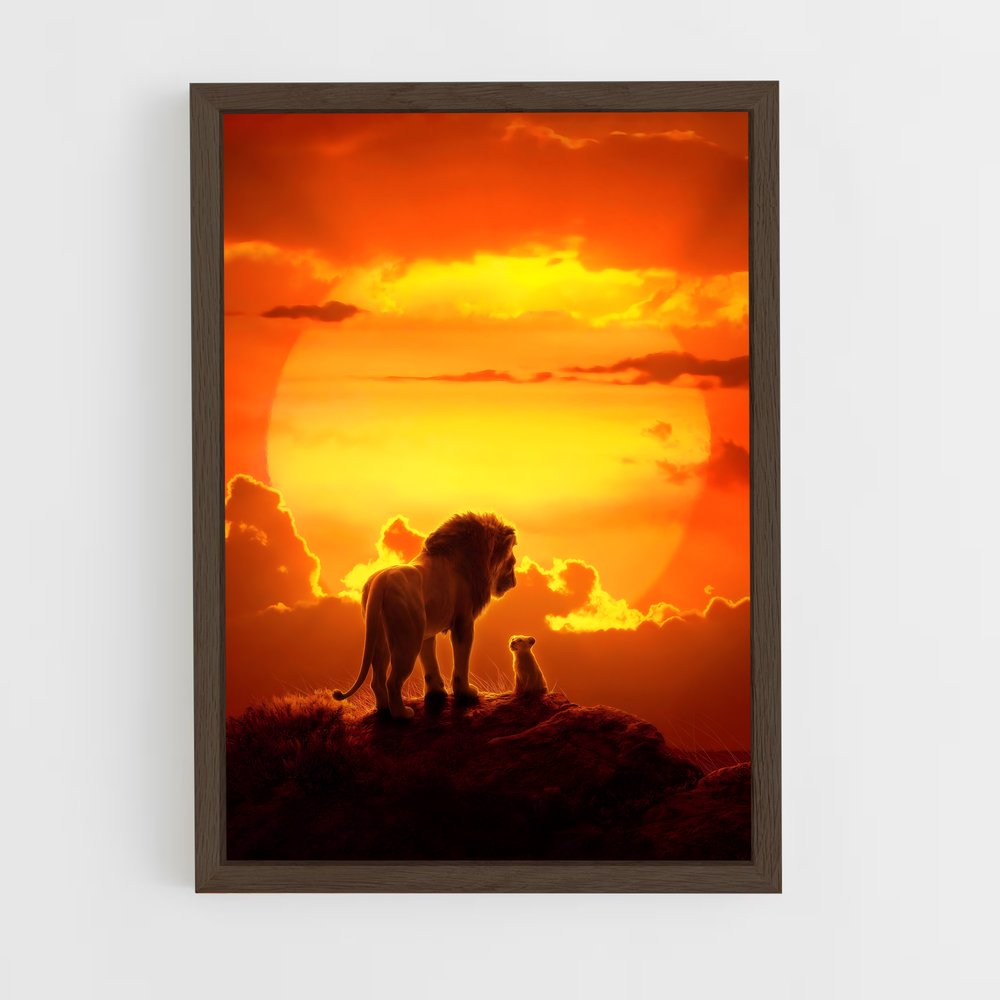 ap-mufasa-6 cadre Bois foncé
