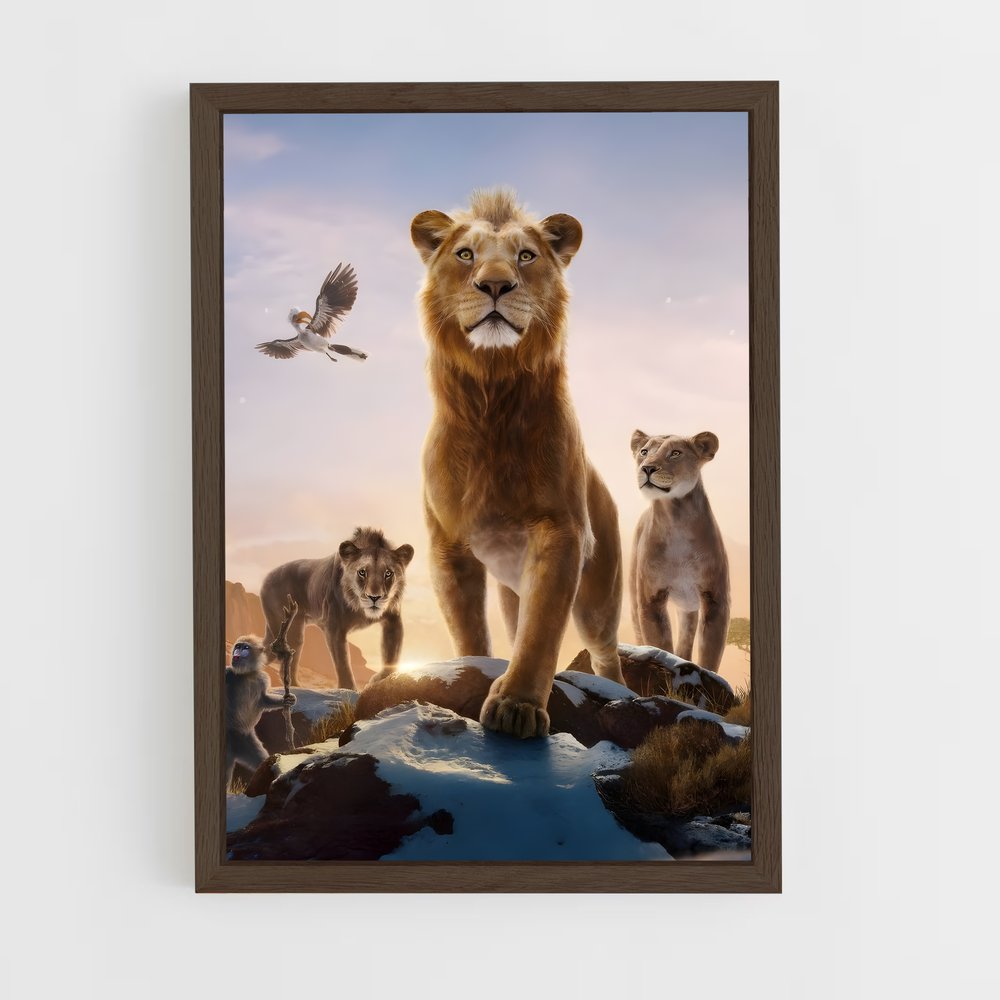 ap-mufasa-7 cadre Bois foncé