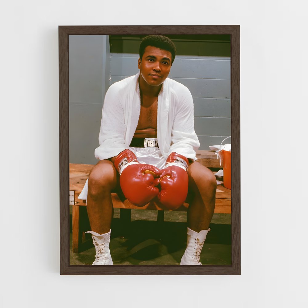 ap-muhammad ali-3 cadre Bois foncé
