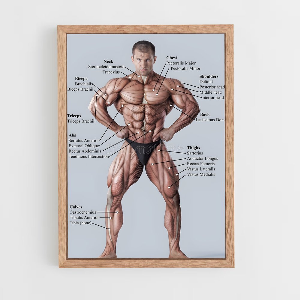 ap-muscle-3 cadre Bois clair