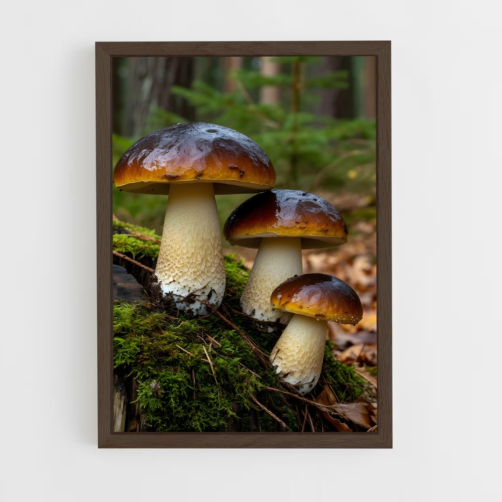 ap-mushroom-4 cadre Bois foncé