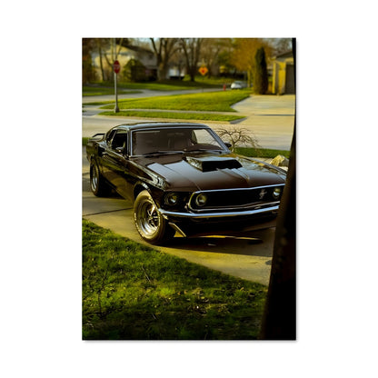Poster Mustang Noir 429