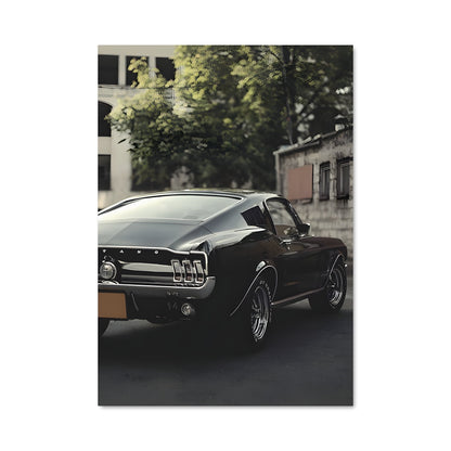 Poster Bullitt Mustang Fury