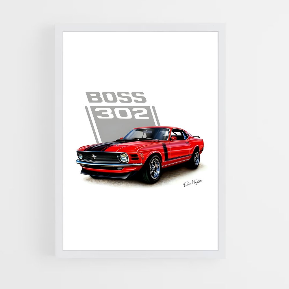 ap-mustang boss 302-2 cadre Blanc