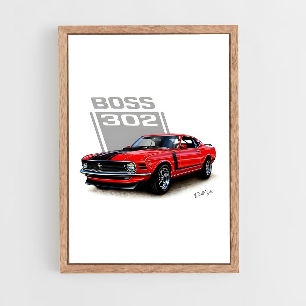ap-mustang boss 302-2 cadre Bois clair