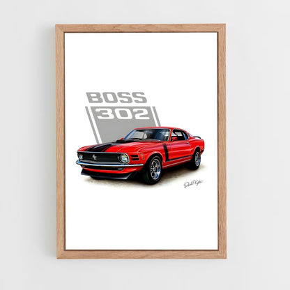 ap-mustang boss 302-2 cadre Bois clair