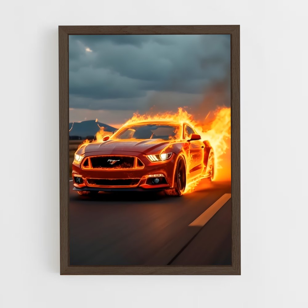 ap-mustang cobra-5 cadre Bois foncé