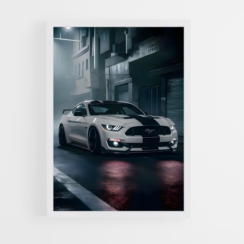 ap-mustang gt500-4 cadre Blanc