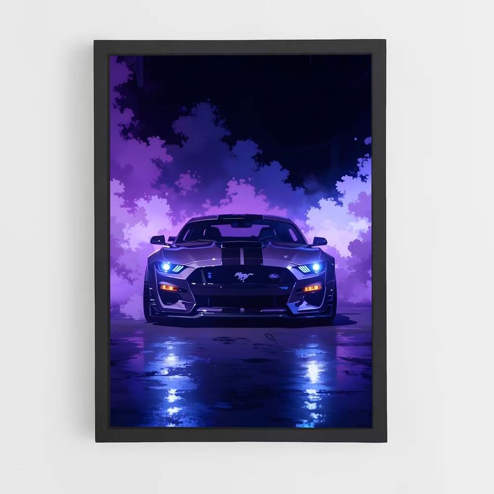 ap-mustang gt500-7 cadre Noir