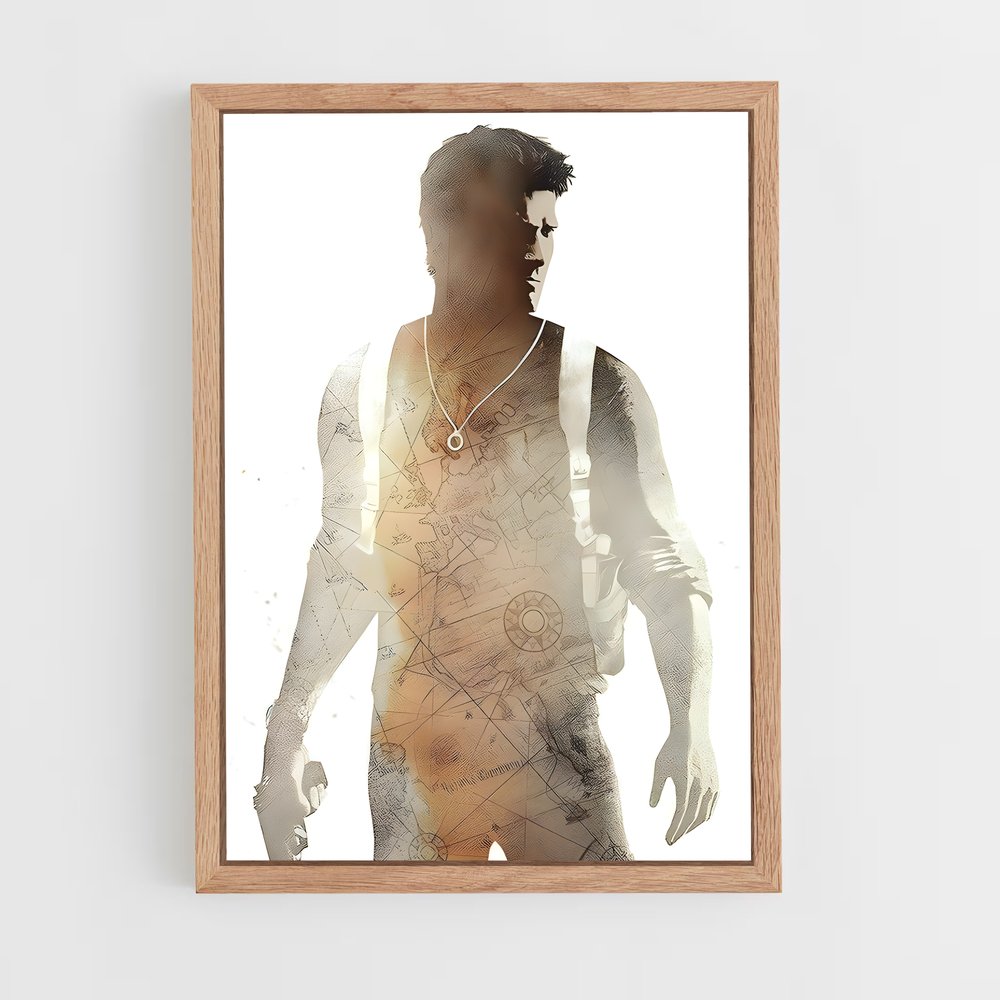 ap-nathan drake-7 cadre Bois clair