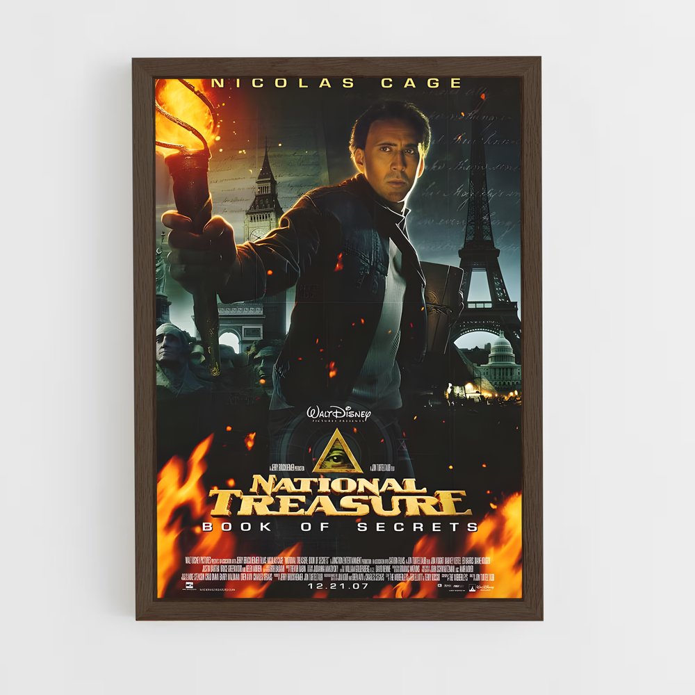 ap-national treasure-1 cadre Bois foncé
