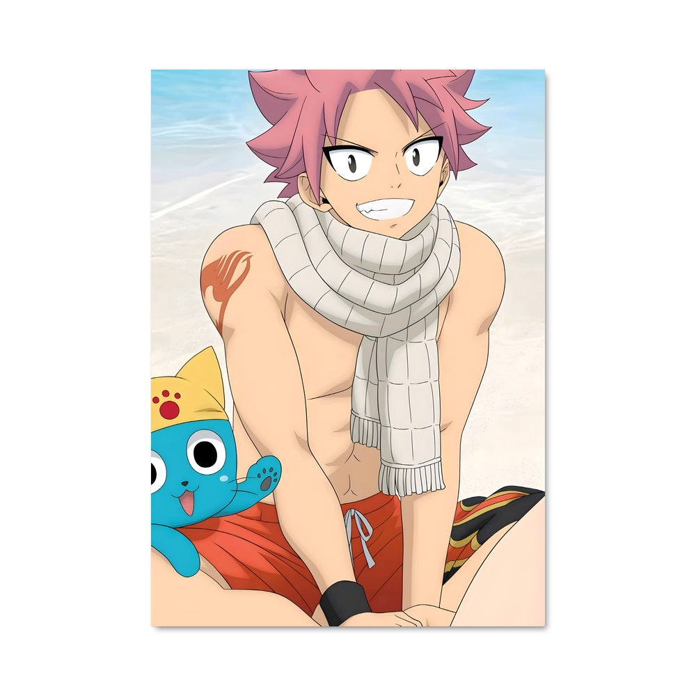 Poster Natsu sur la Plage