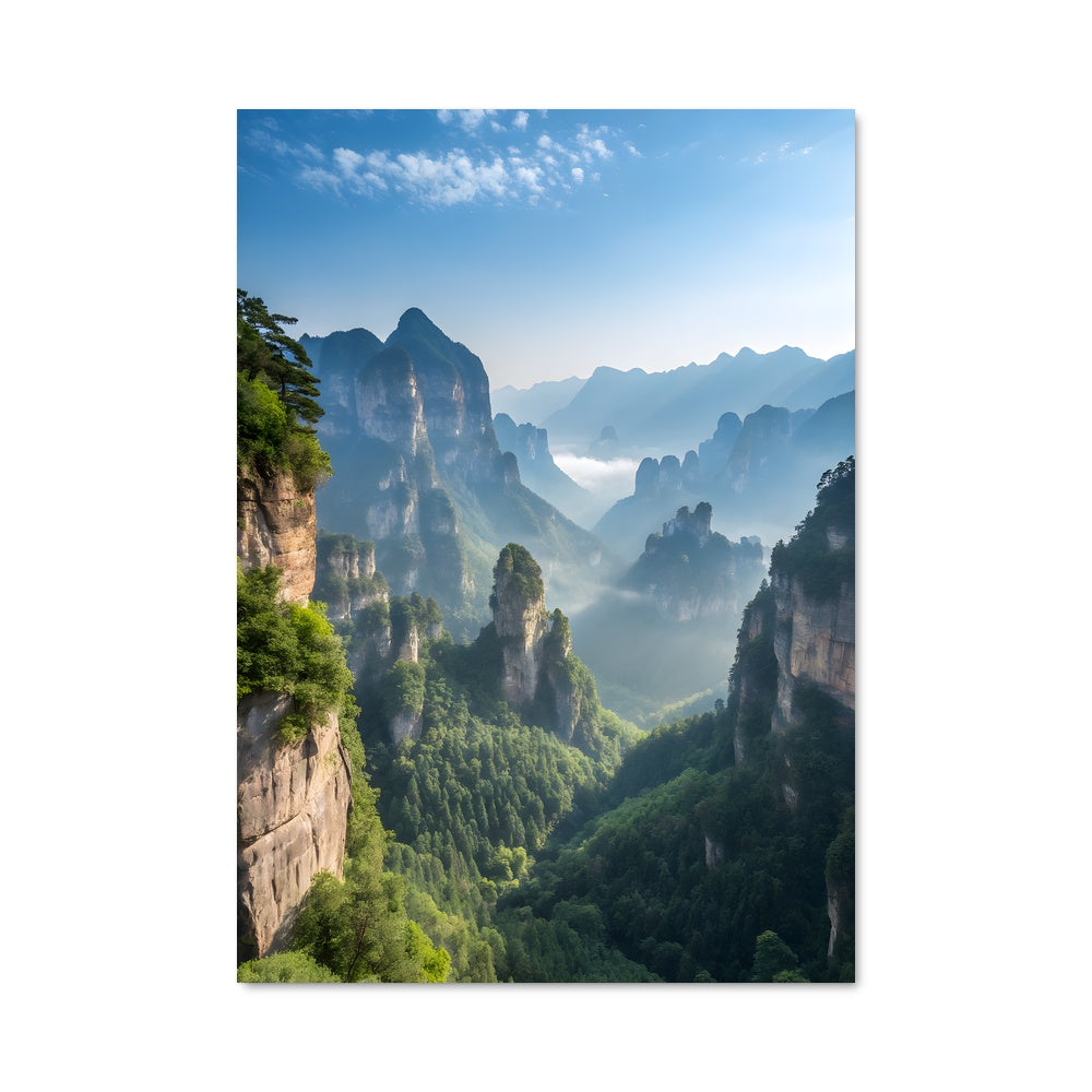 Poster Montagnes Zhang