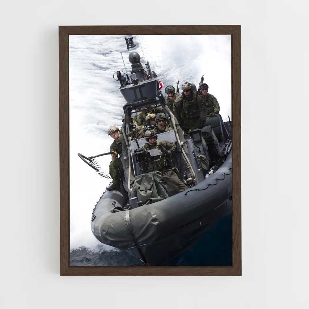 ap-navy seal-7 cadre Bois foncé