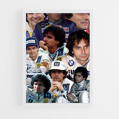 ap-nelson piquet-3 cadre Blanc