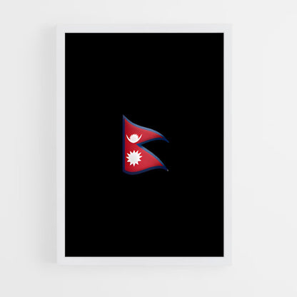 ap-nepal flag-1 cadre Blanc