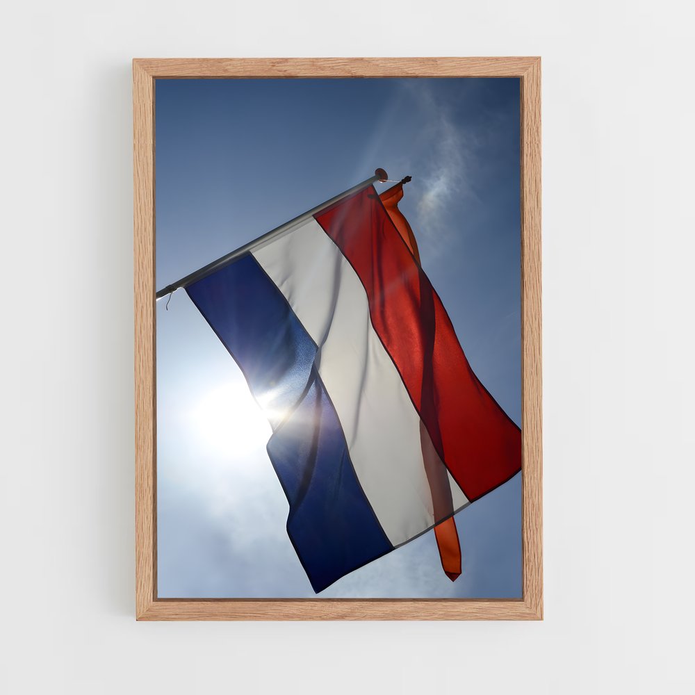 ap-netherlands flag-5 cadre Bois clair