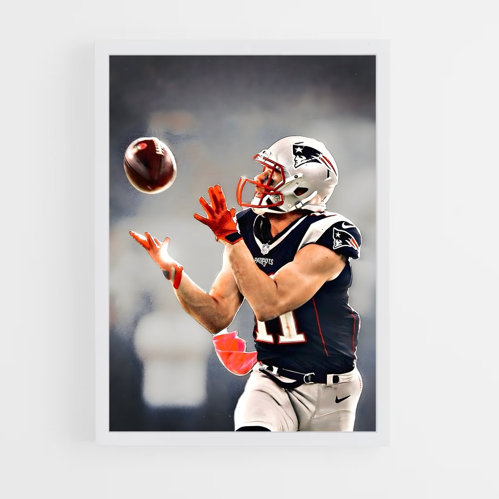 ap-new england patriots-4 cadre Blanc