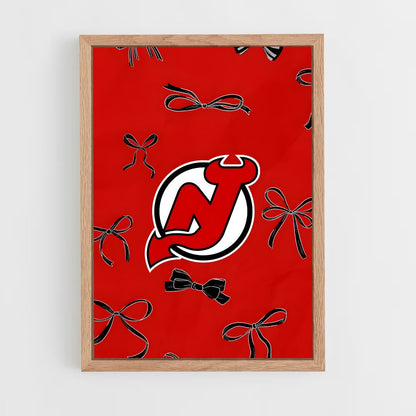 ap-new jersey devils-4 cadre Bois clair