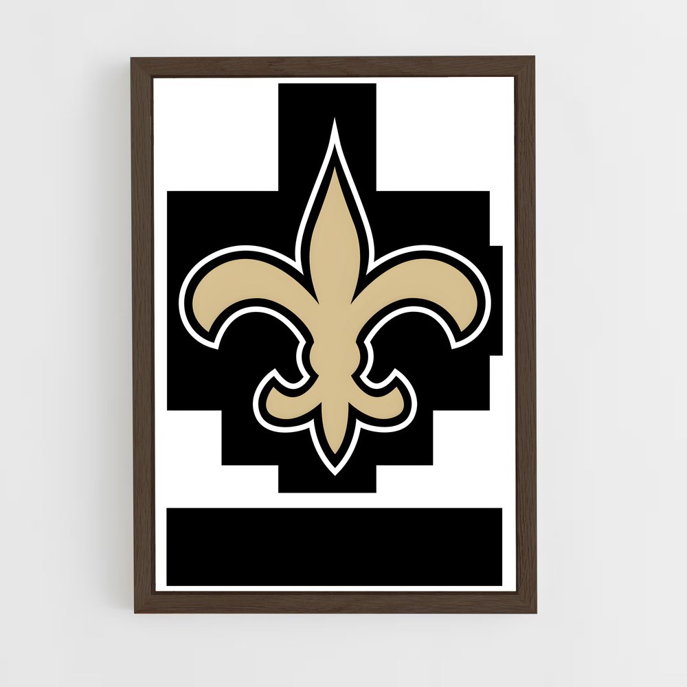 ap-new orleans saints-2 cadre Bois foncé