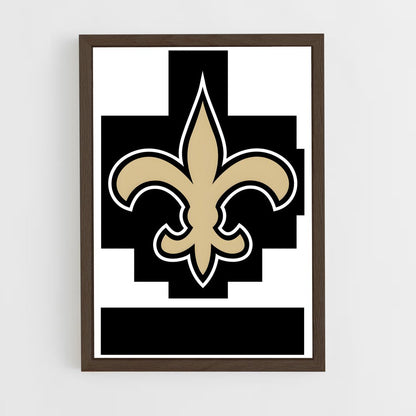 ap-new orleans saints-2 cadre Bois foncé