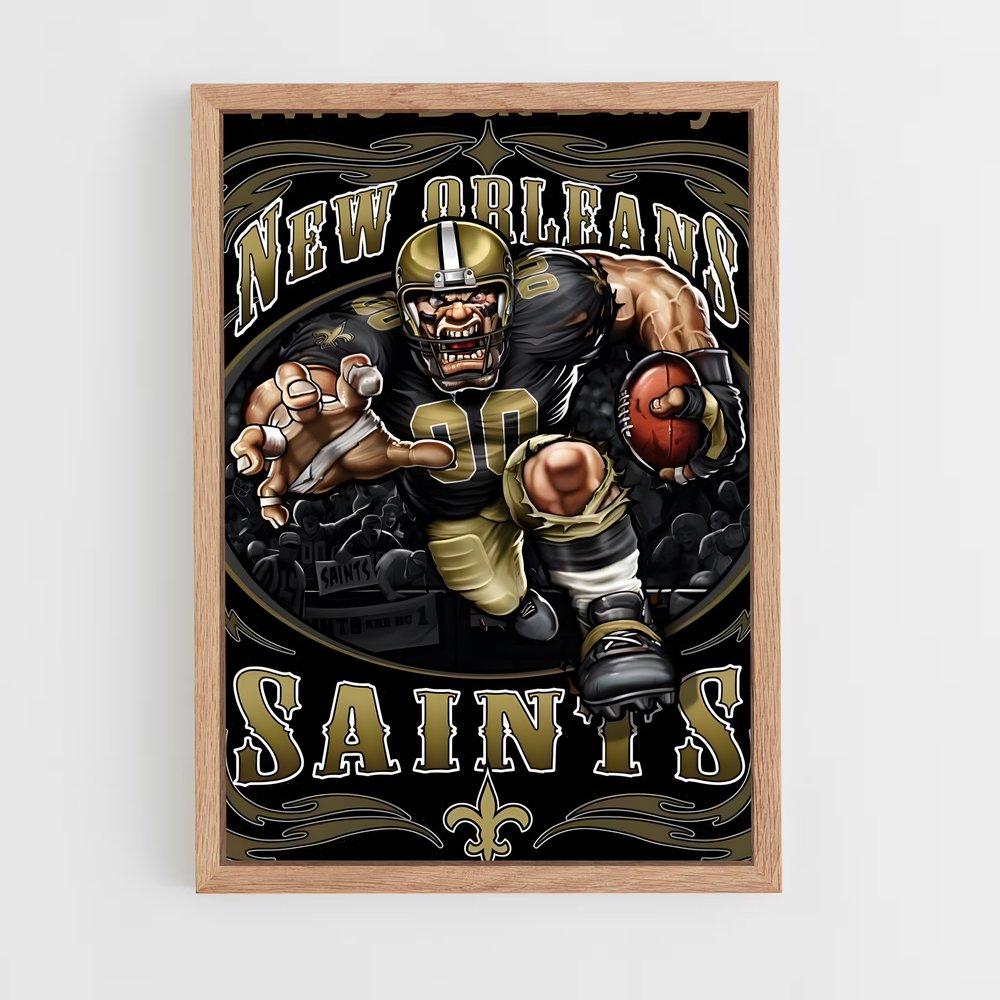 ap-new orleans saints-4 cadre Bois clair