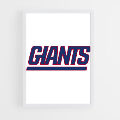 ap-new york giants-9 cadre Blanc