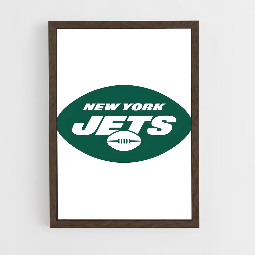 ap-new york jets-6 cadre Bois foncé