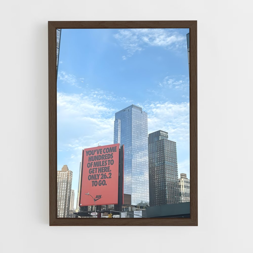 ap-new york marathon-2 cadre Bois foncé