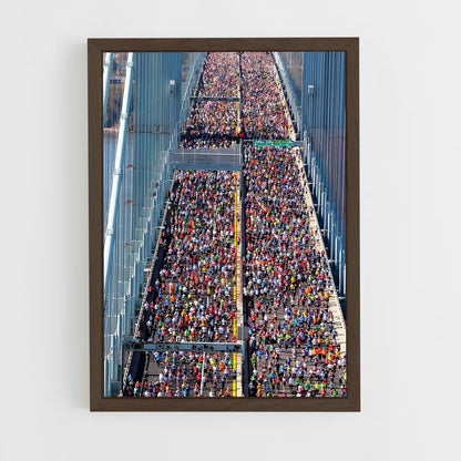 ap-new york marathon-3 cadre Bois foncé