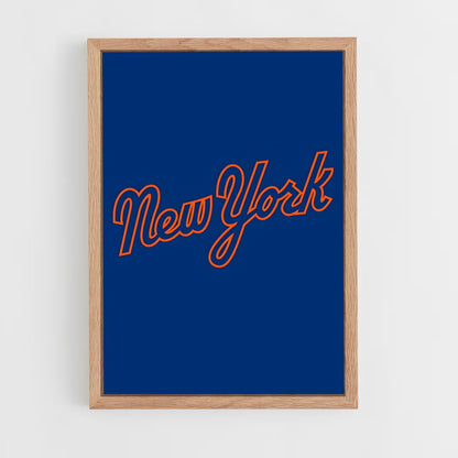 ap-new york mets-9 cadre Bois clair