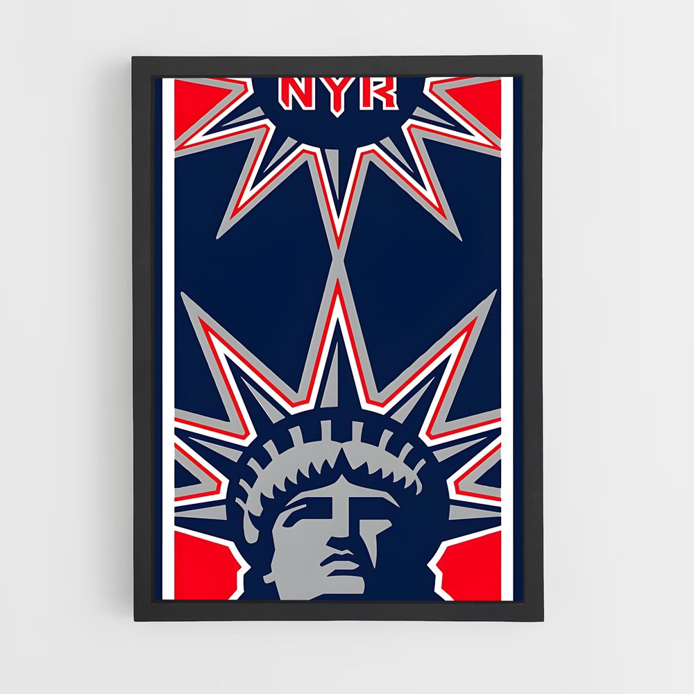 ap-new york rangers-4 cadre Noir