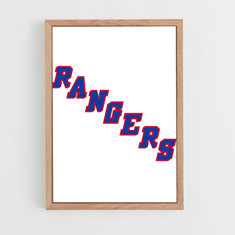 ap-new york rangers-8 cadre Bois clair