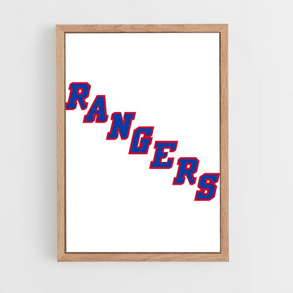 ap-new york rangers-8 cadre Bois clair