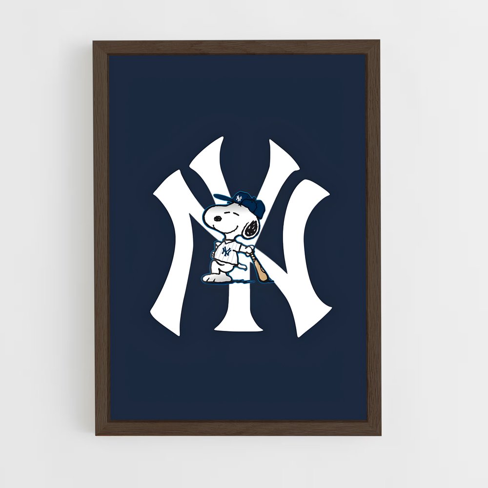 ap-new york yankees-5 cadre Bois foncé