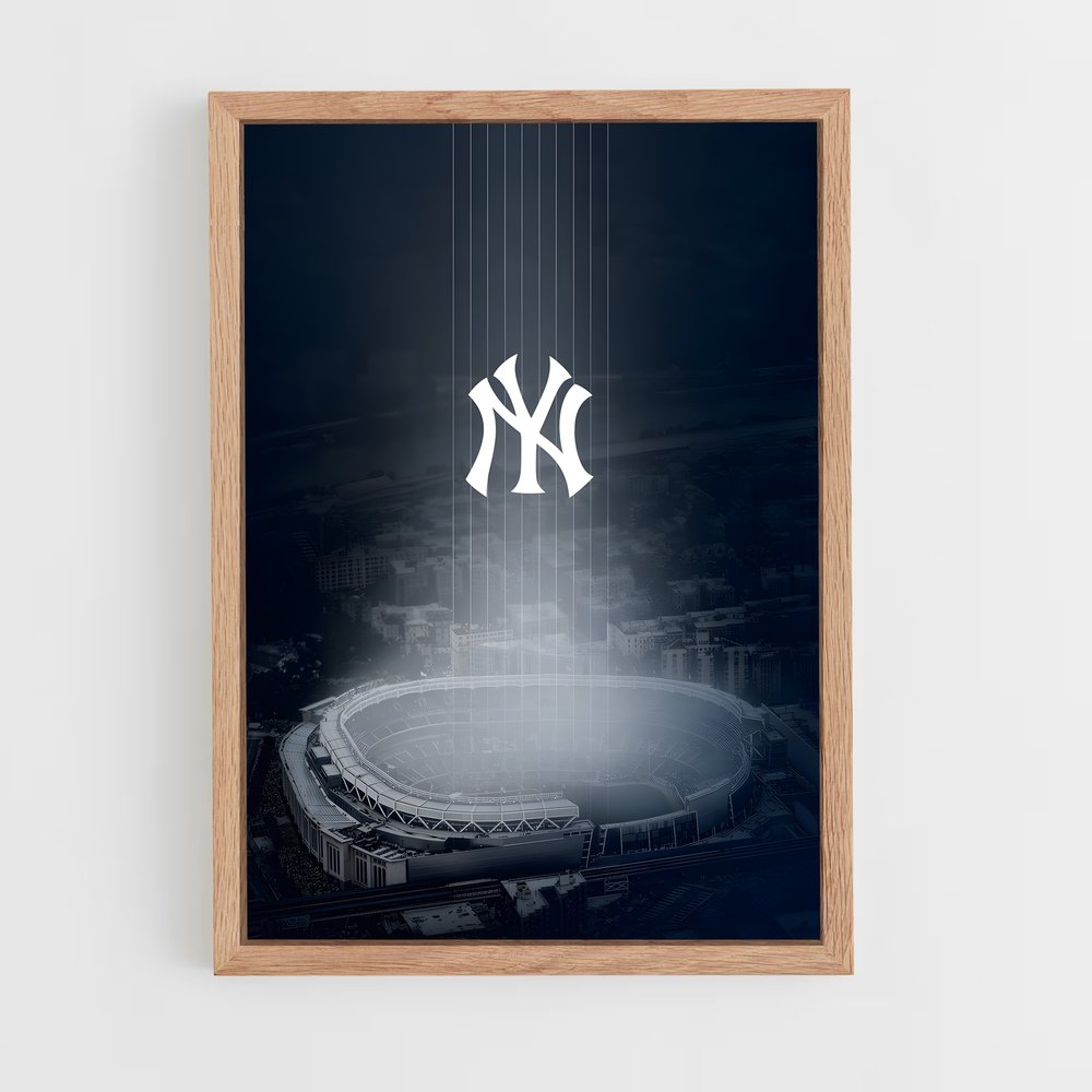 ap-new york yankees-6 cadre Bois clair