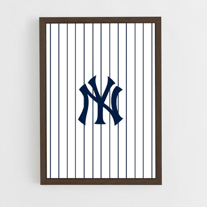 ap-new york yankees-7 cadre Bois foncé